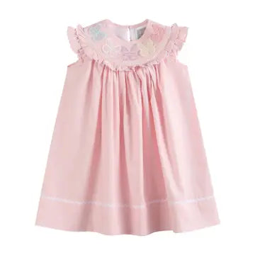 Pink Butterflies Bishop Dress
