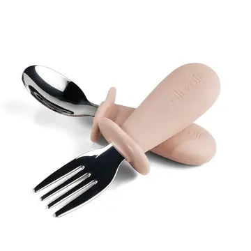 Spoon & Fork Learning Set For Toddlers (Pink)