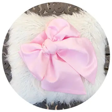 Pink Wide Baby Satin Sash