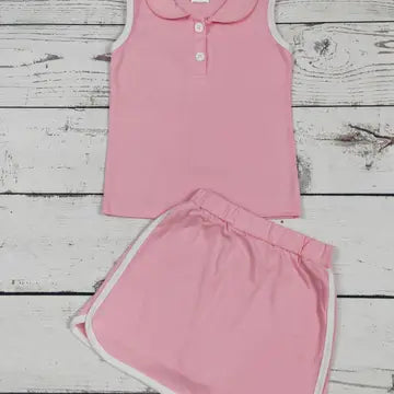 Pink 2 PC Skort Set