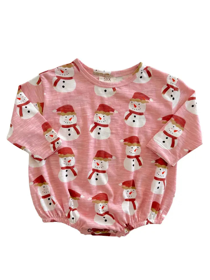 Pink Snowman Bubble