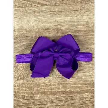 Purple Scalloped Headband