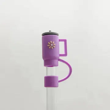 Purple Cup Straw Cover