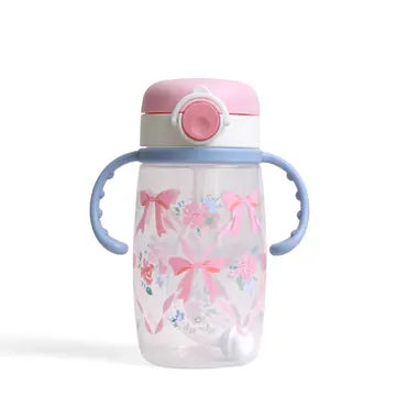 Ribbons & Roses Straw Cup with Lid