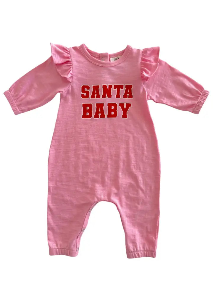 Santa Baby Pink Romper