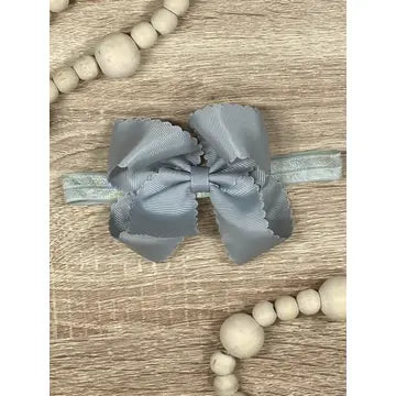 Silver Scalloped Headband