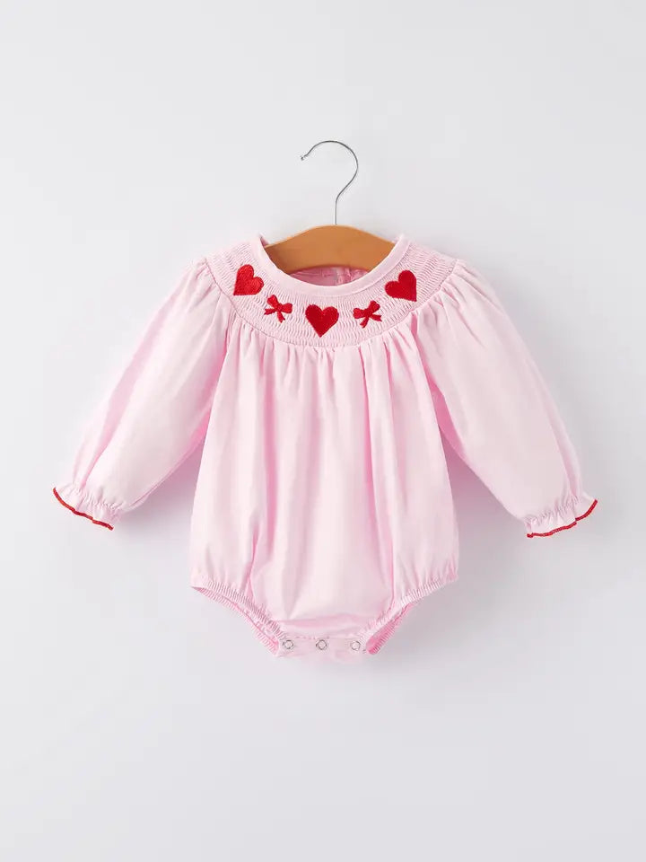 Pink Smocking Heart Bubble