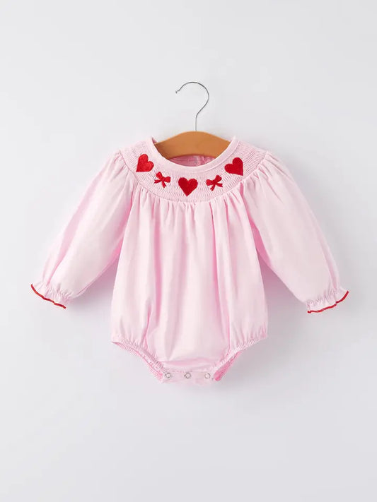 Pink Smocking Heart Bubble