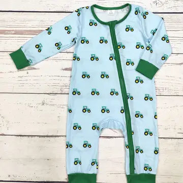 Tractor Print Bamboo Sleeper