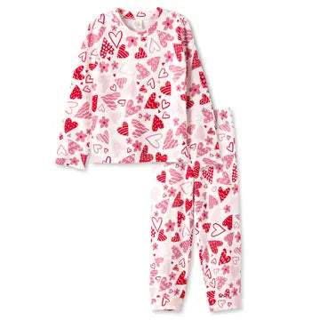 Girl's Valentine Hearts Bamboo Pajama