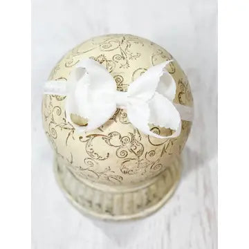 White Scalloped Headband