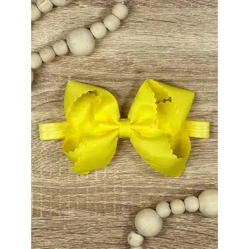 Yellow Scalloped Headband