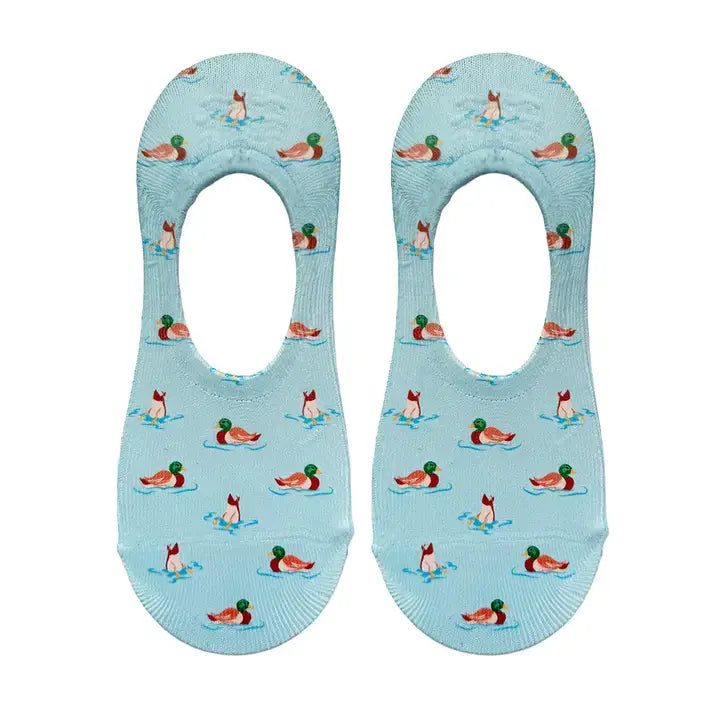 Swimming Ducks No Show Socks