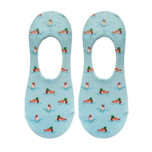 Swimming Ducks No Show Socks