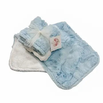 Blue Burp Cloth Set