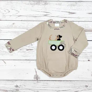 Camouflage Bubble w/Dog Appliqué