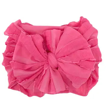 Candy Pink Ruffled Headband
