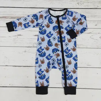 Police Zip Romper